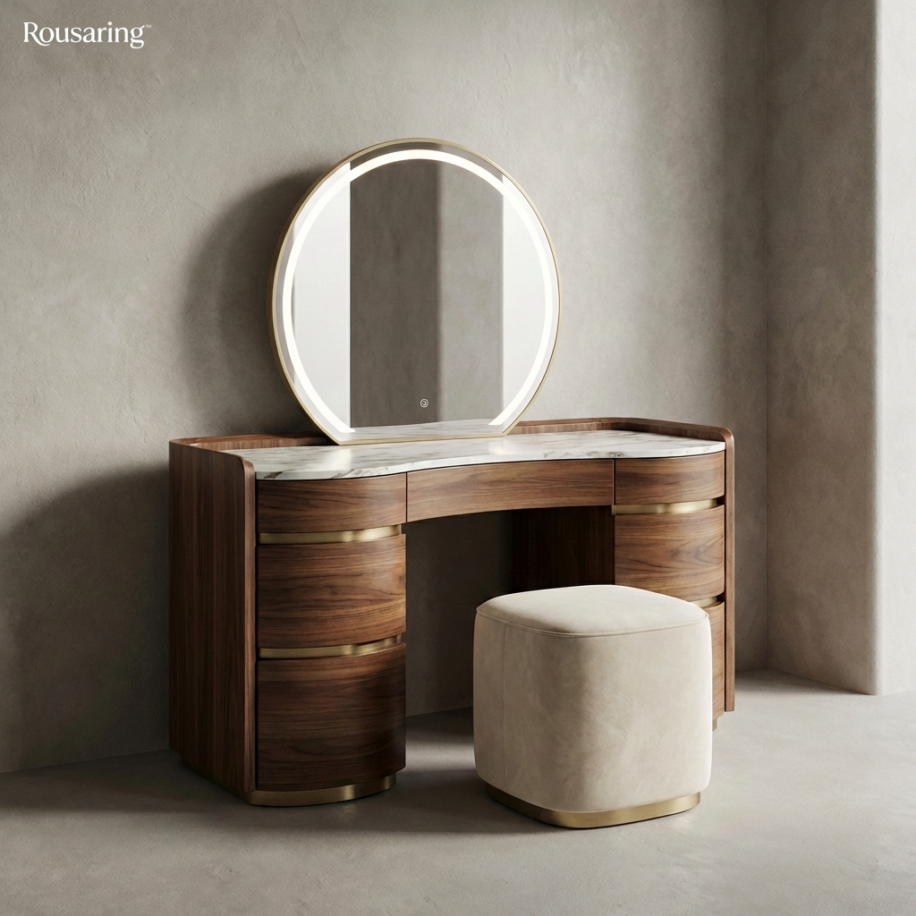 Rousaring™ Celestia Marble Vanity Dressing Table